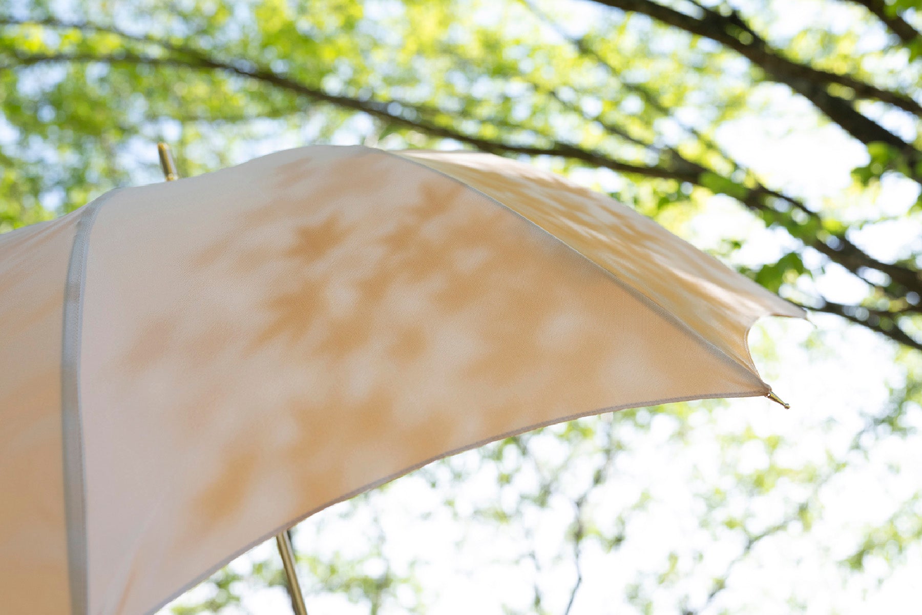 黄色の晴雨兼用日傘