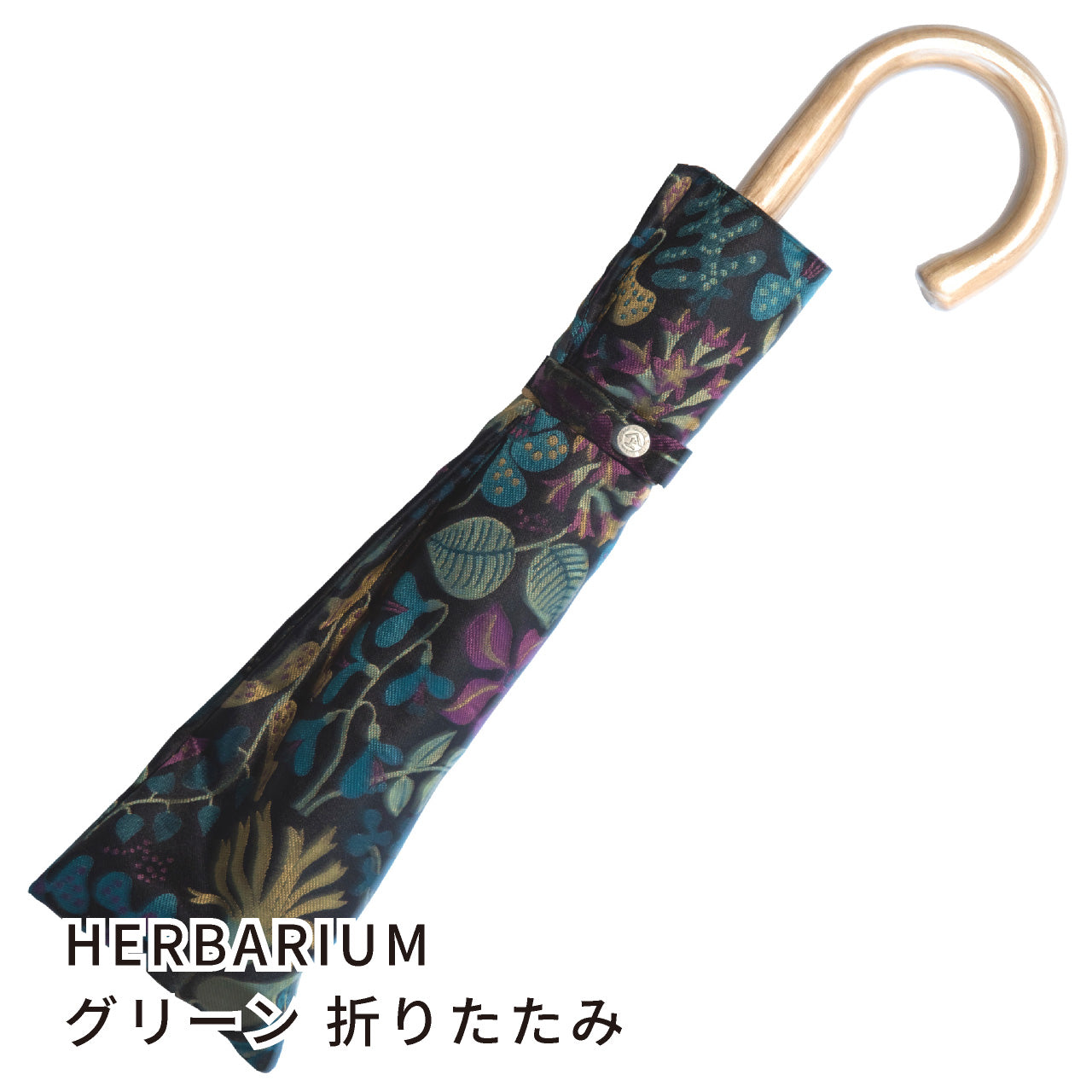 晴雨兼用 レディース Stig L. HERBARIUM グリーン 折りたたみ傘