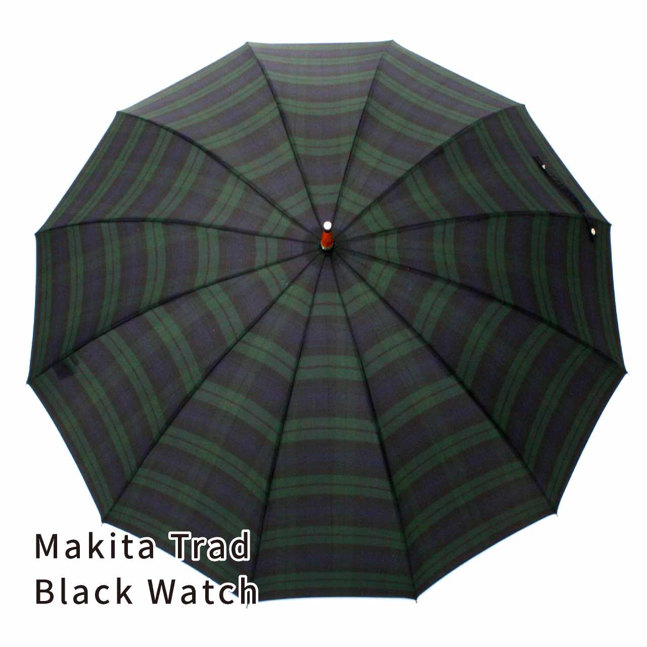 晴雨兼用 メンズ Makita Trad Black Watch 長傘