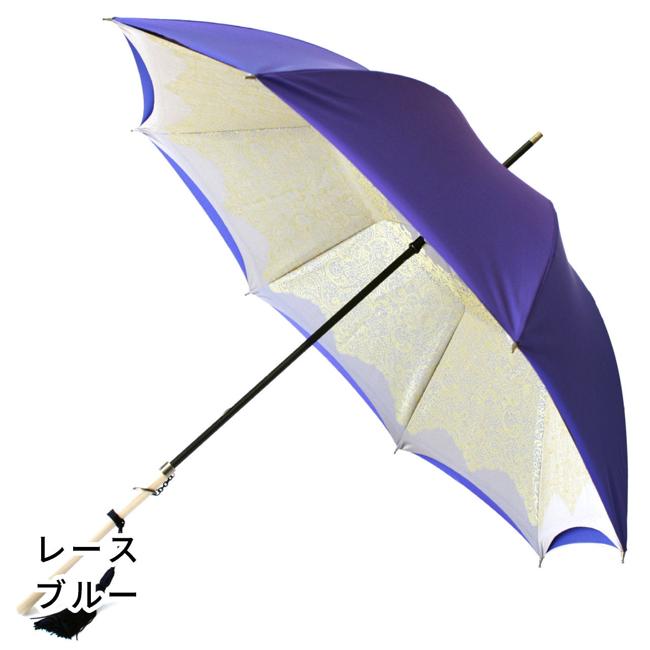 晴雨兼用レディース傘 1866 レース ブルー