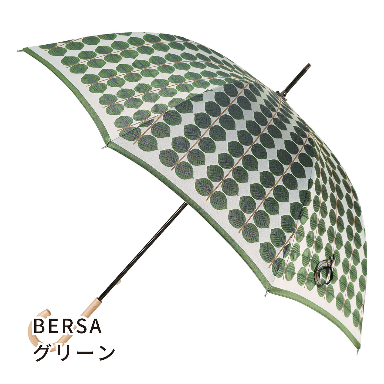 晴雨兼用 レディース Stig L. BERSA グリーン 長傘