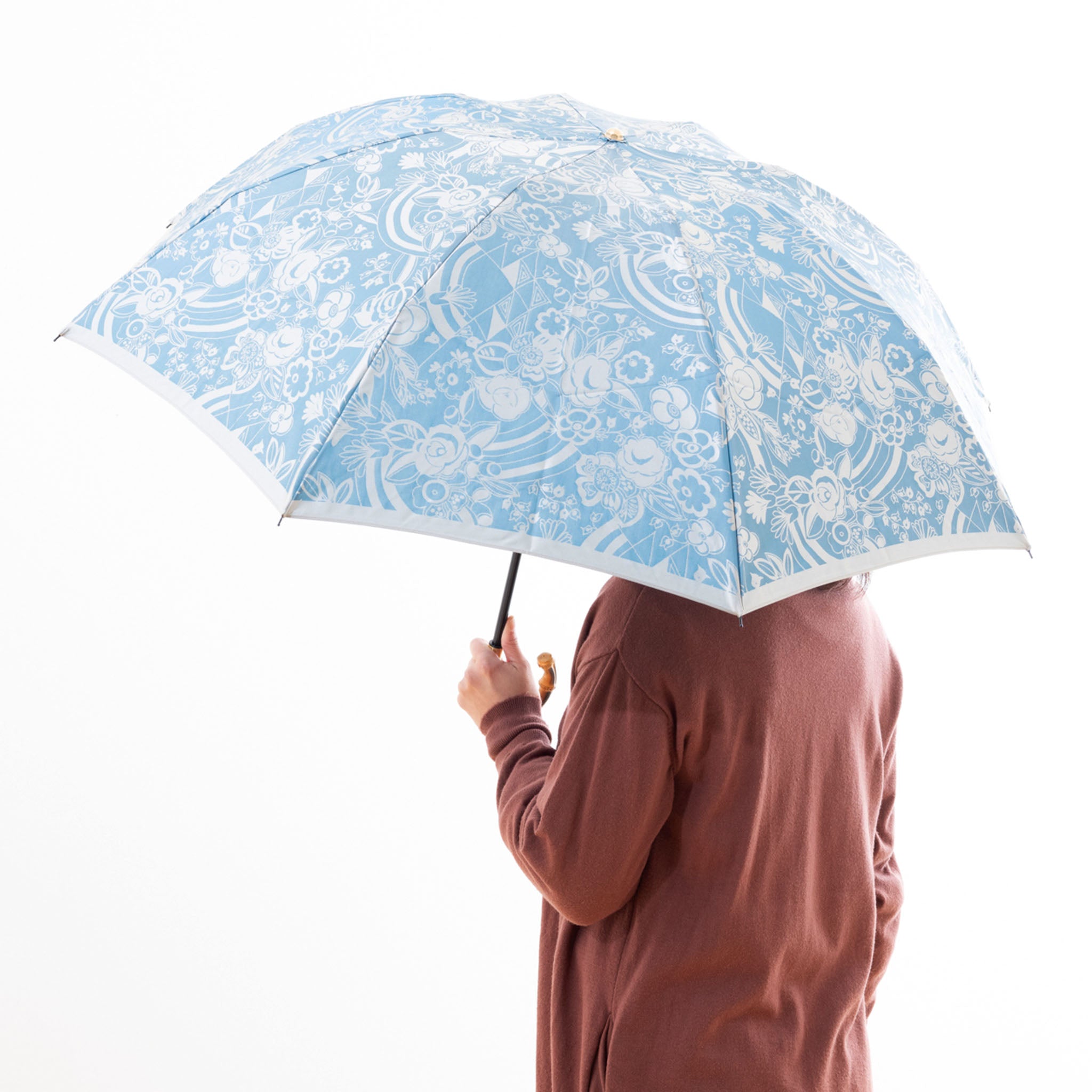 【美品】ALEXANDER MQUEEN ペイズリー柄 傘　レディース ☆NEW☆ アンティークペイズリー 長傘