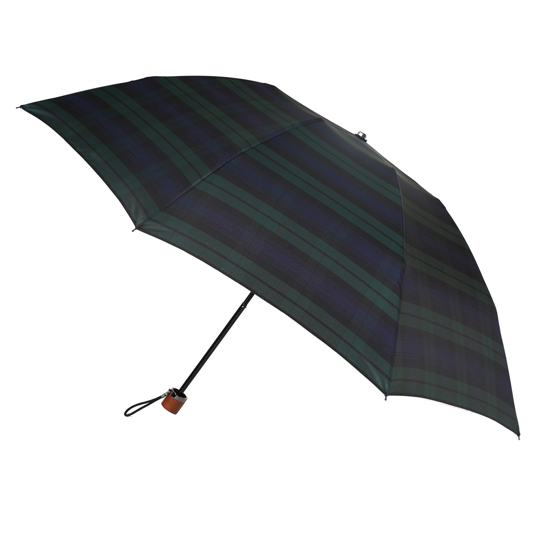 晴雨兼用 メンズ Makita Trad Black Wach 折りたたみ傘