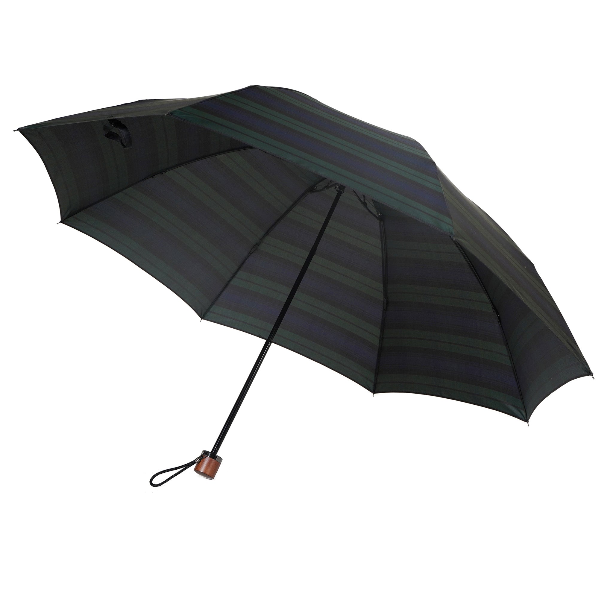 晴雨兼用 メンズ Makita Trad Black Wach 折りたたみ傘