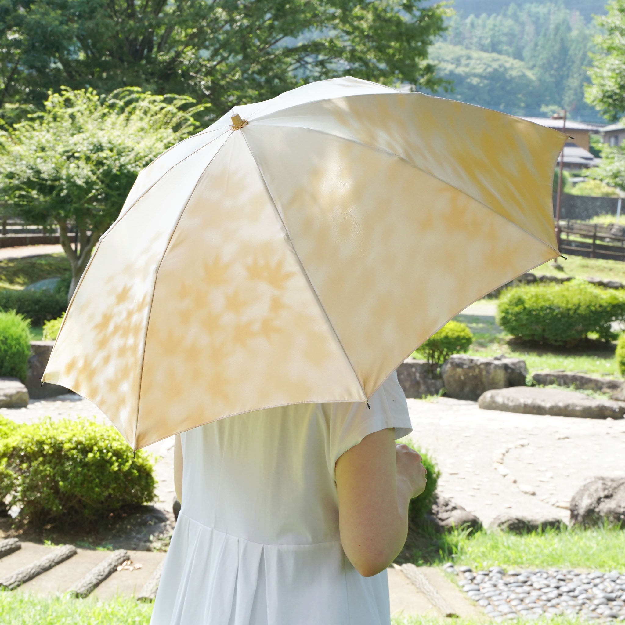 美しいレディース折りたたみ傘！晴雨兼用日傘8本骨50cm
