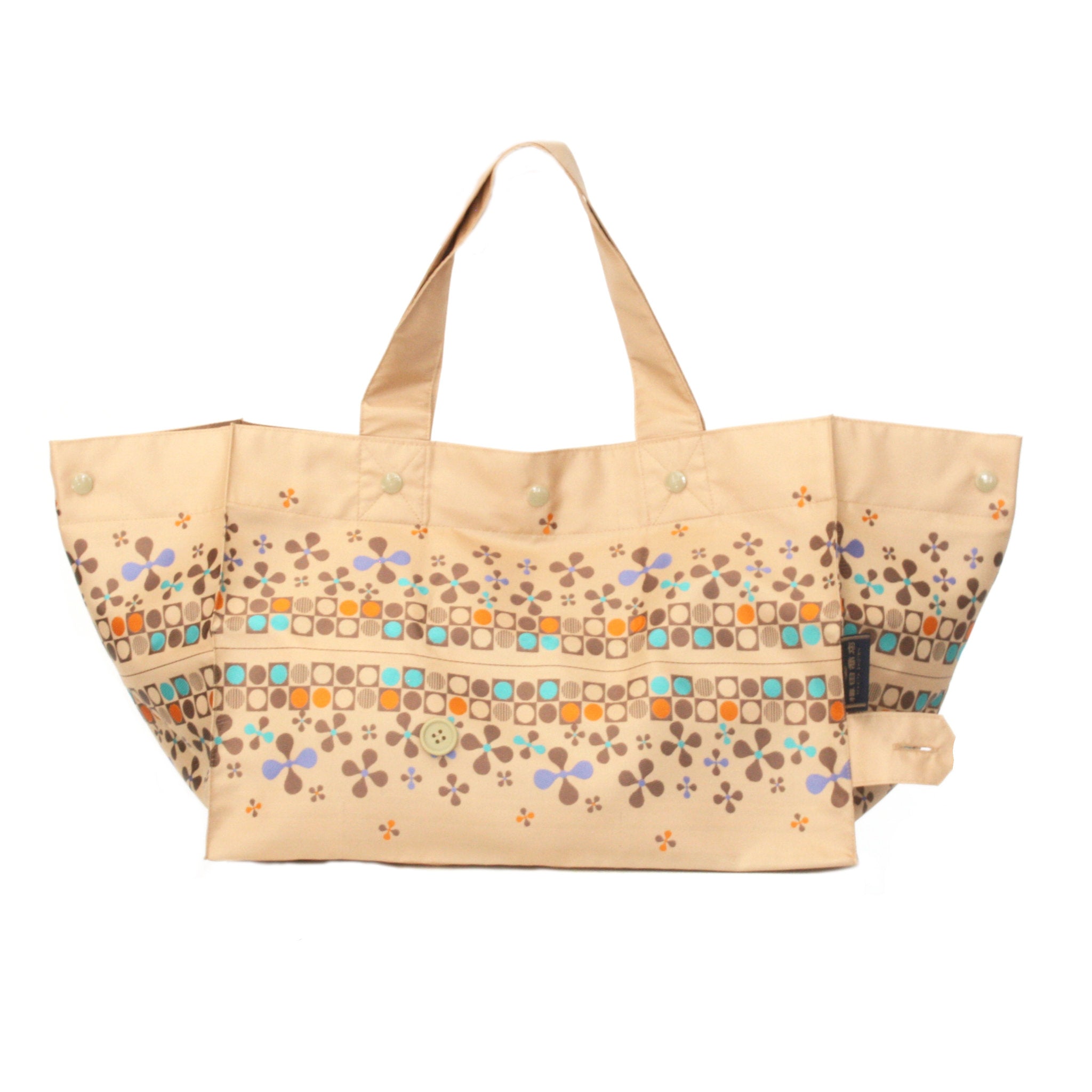 Lunch Tote フライングフラワー ベージュ
