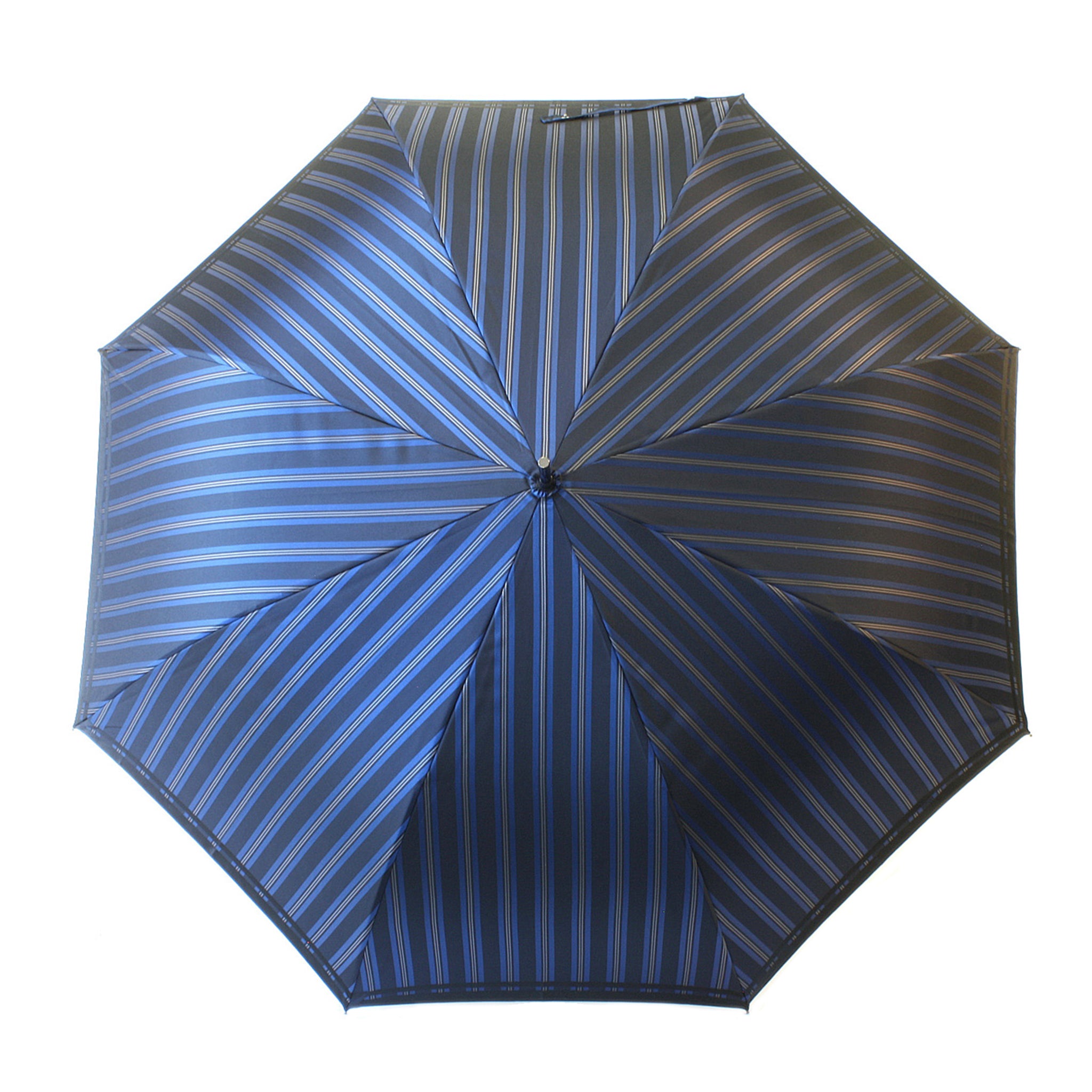 Tie Stripe×Plain BLUE 長傘