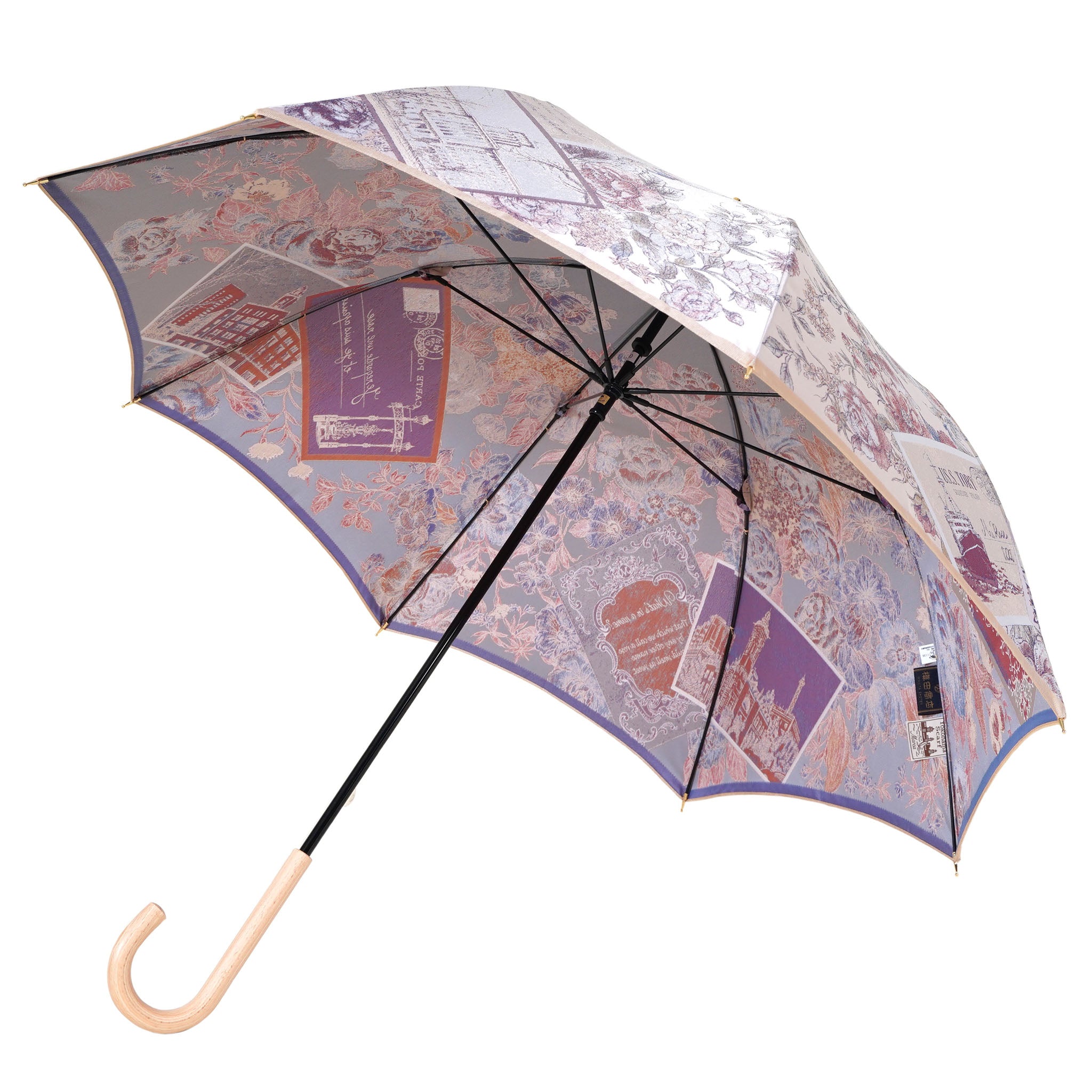 晴雨兼用レディース傘 横浜三塔 ベージュ