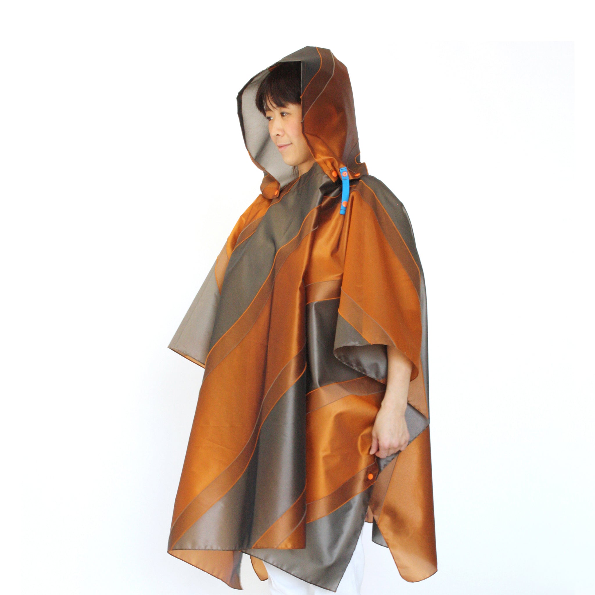 repel. Rain poncho Orange