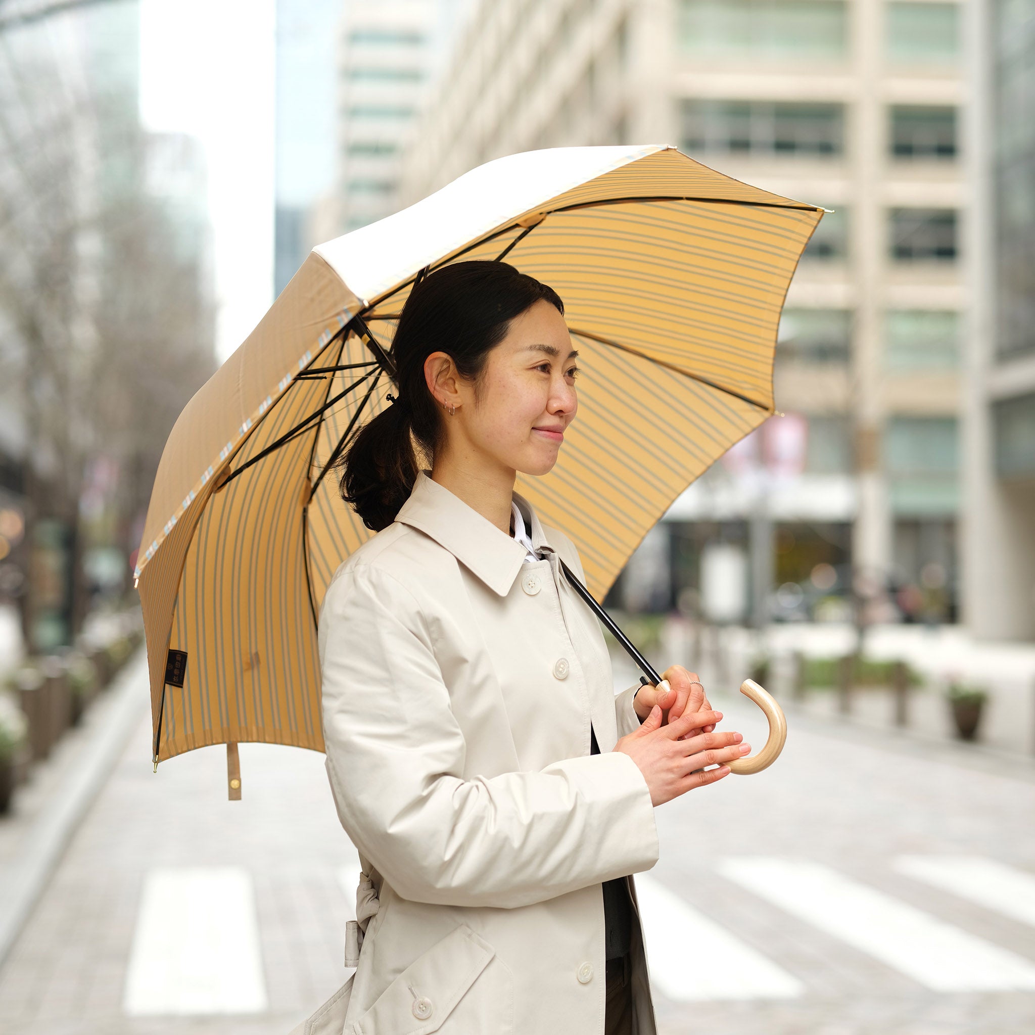 新品【長傘】麻100％ 繊細 高級英国クルーニーレース使用 純パラソル 日傘 イギリスの伝統的なレースを傘のフチにあしらった日傘「クルーニー