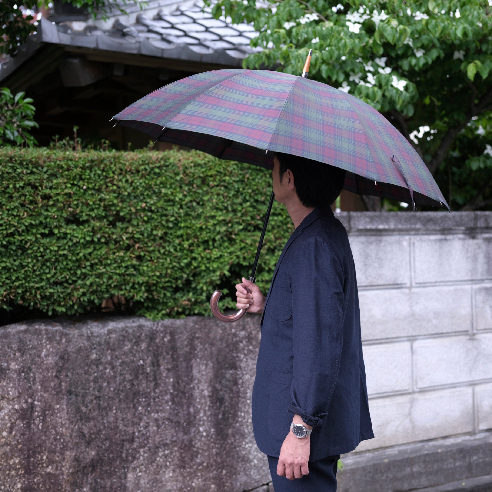 晴雨兼用 メンズ Makita Trad Stewart of Athol 長傘 サイズイメージ