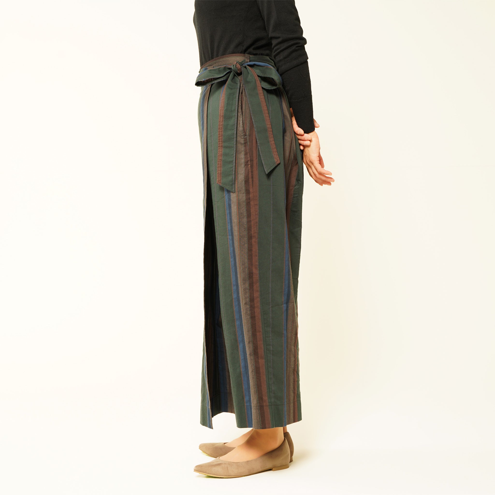clotho ラップパンツ グリーン 側面