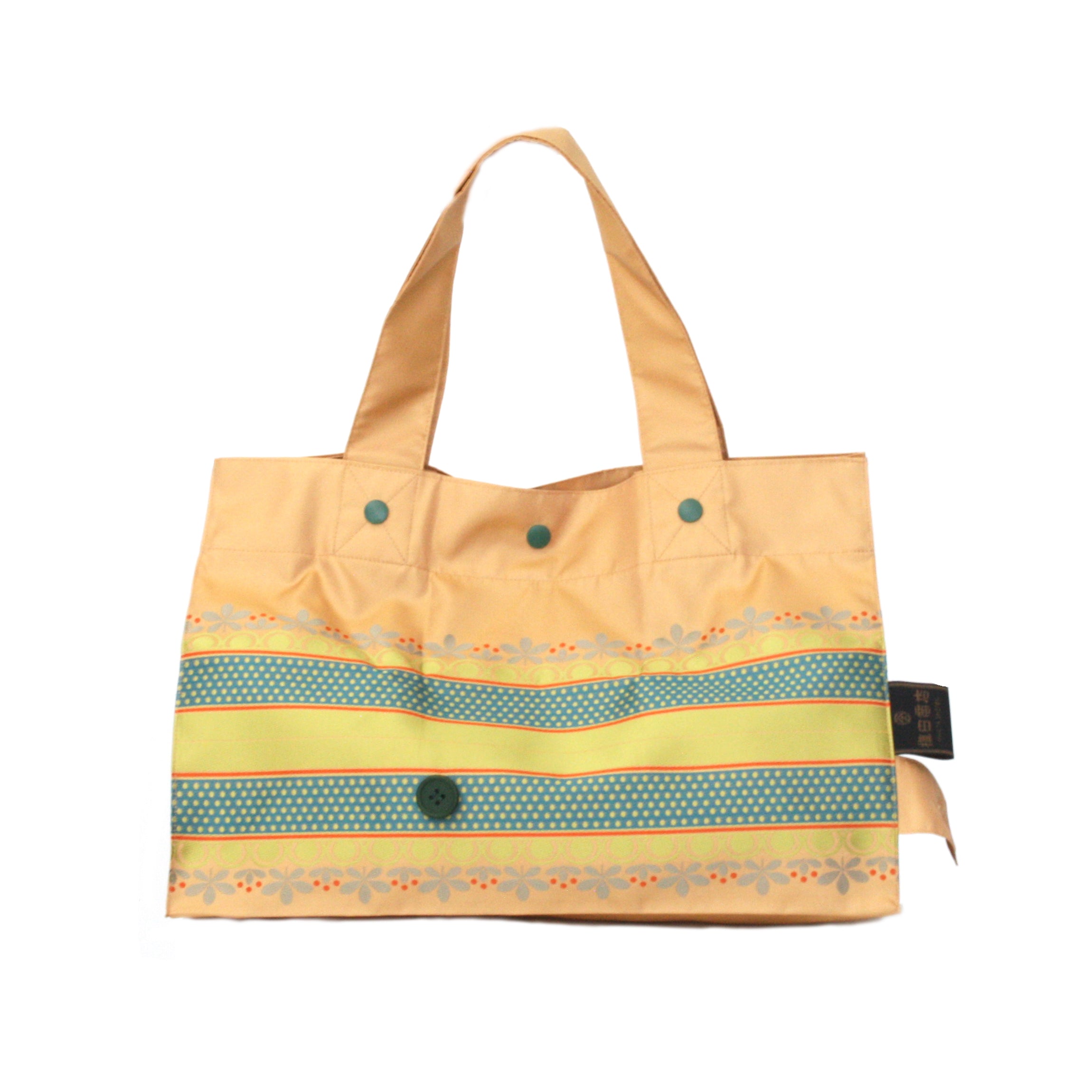 Lunch Tote リーフボーダー オレンジ