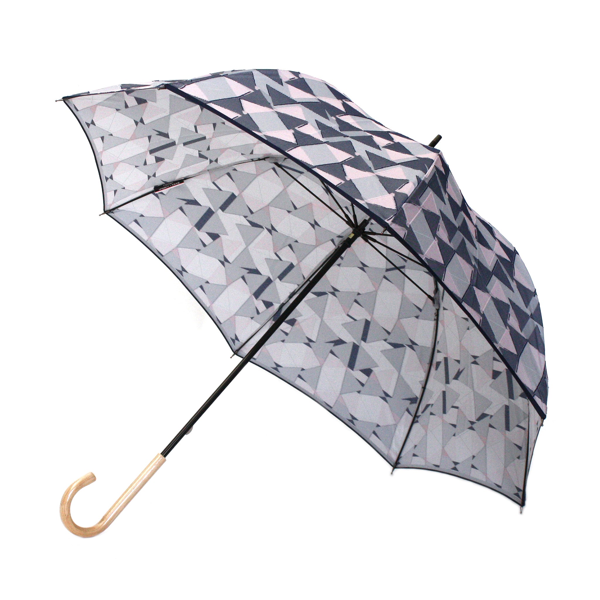 晴雨兼用 レディース fusion RIBBON グレー 長傘