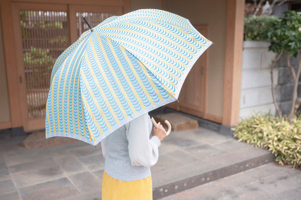 グリーンの晴雨兼用婦人傘