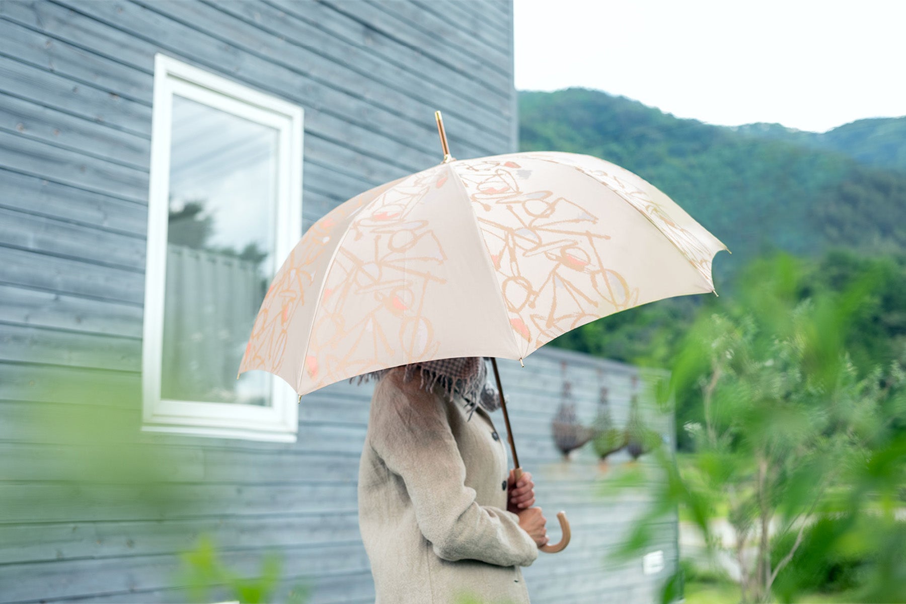 北欧テイストの婦人長傘