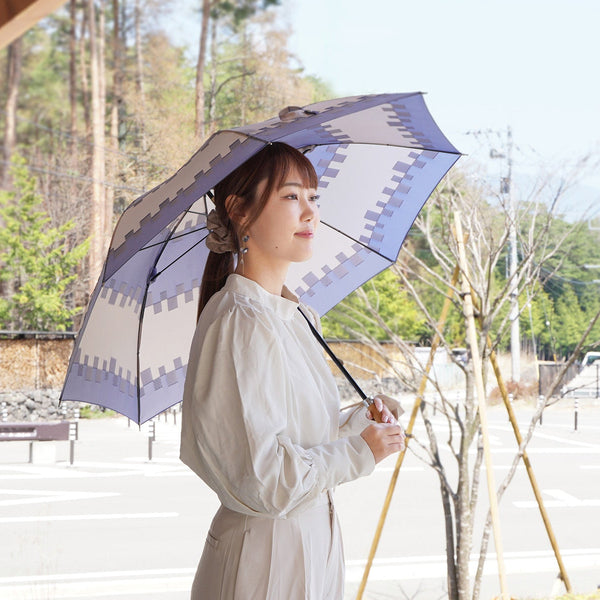 日傘　槙田商店 日本製 折りたたみ傘 晴雨兼用 | kirie ドットとストライプ