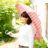 レディース雨傘　レトロチェック　サイズイメージ