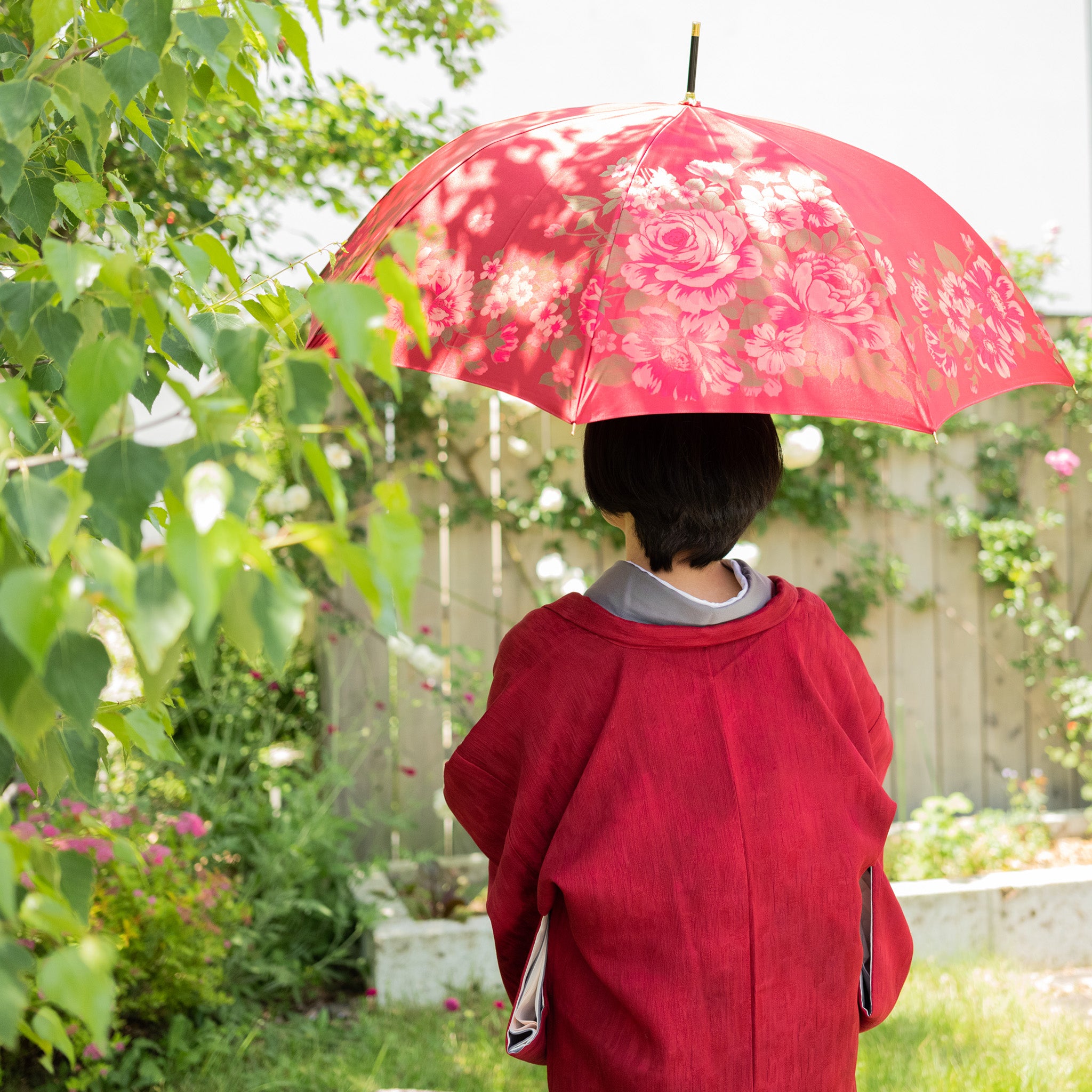 贈り物にもぴったりなレディース長傘！晴雨兼用雨傘8本骨60cm