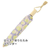 晴雨兼用　レディース　Aneqdot　ローズ　　ラベンダー　折りたたみ傘