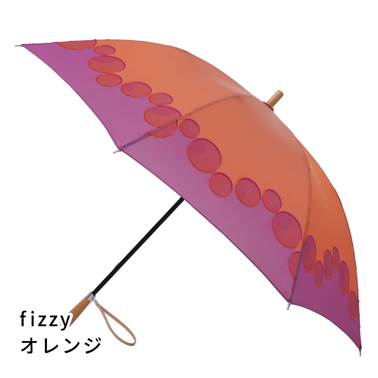 鮮やかな日傘にもなるレディース長傘！晴雨兼用雨傘8本骨55cm