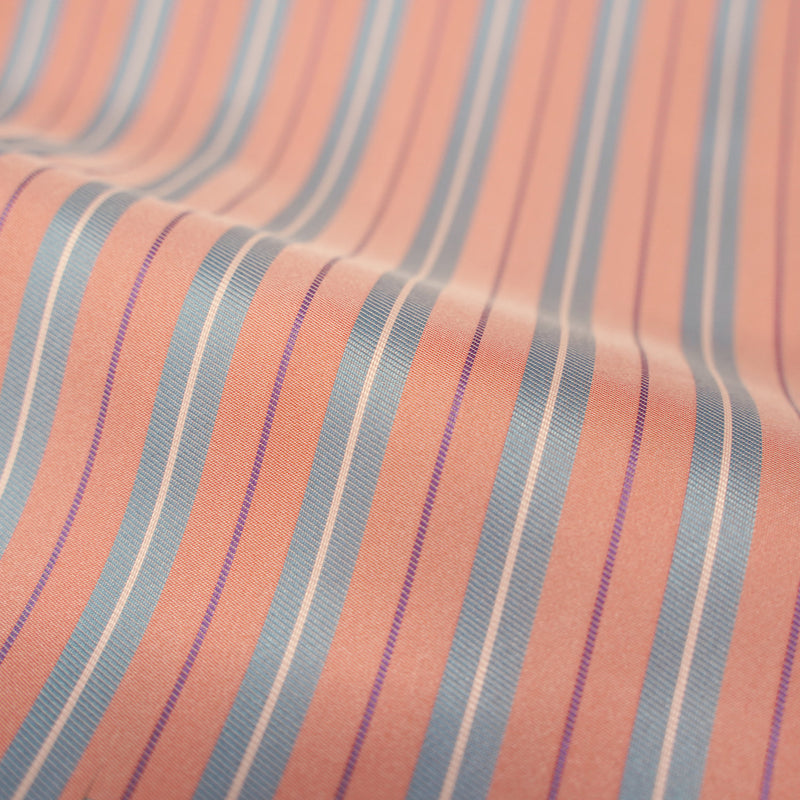 ストライプ柄が映えるレディース長傘！晴雨兼用雨傘8本骨60cm