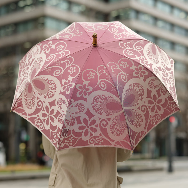 槙田商店　晴雨兼用　折りたたみ傘　蝶々 上品でかわいいレディース折りたたみ傘！晴雨兼用雨傘8本骨55cm