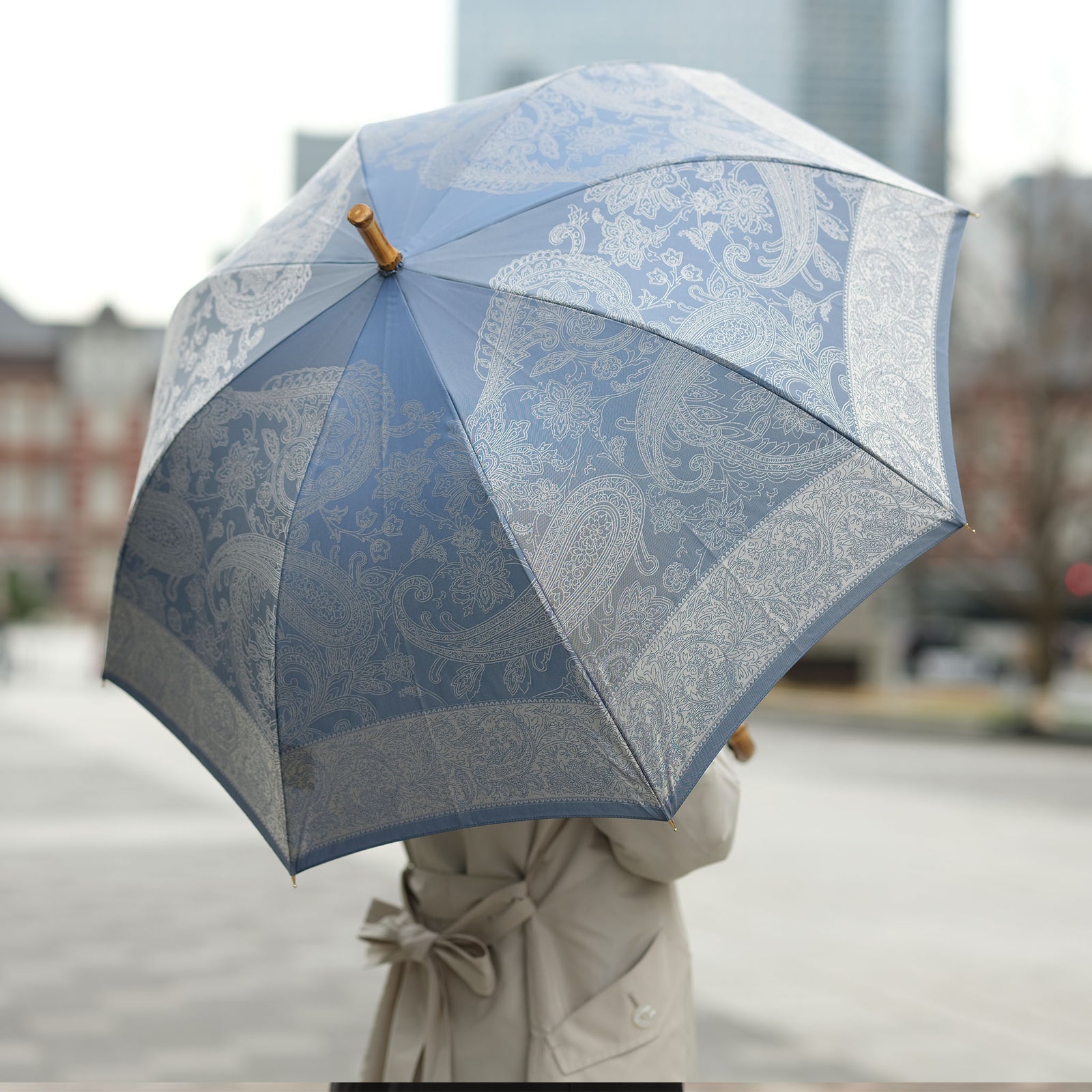 定番の人気デザインのレディース長傘！晴雨兼用雨傘8本骨60cm