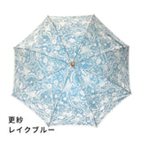晴雨兼用　レディース　kirie　更紗　レイクブルー　長傘