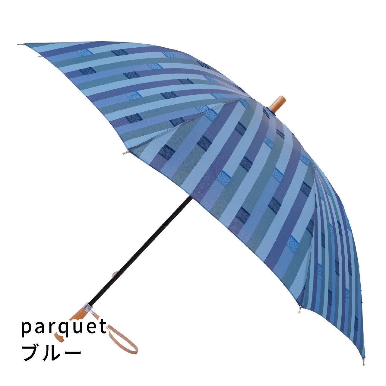 frozen　parquet　長傘(ショートタイプ)　ブルー