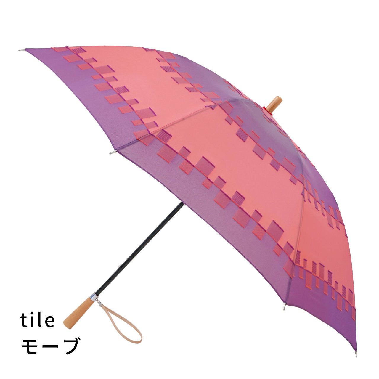 frozen　tile　長傘(ショートタイプ)　モーブ