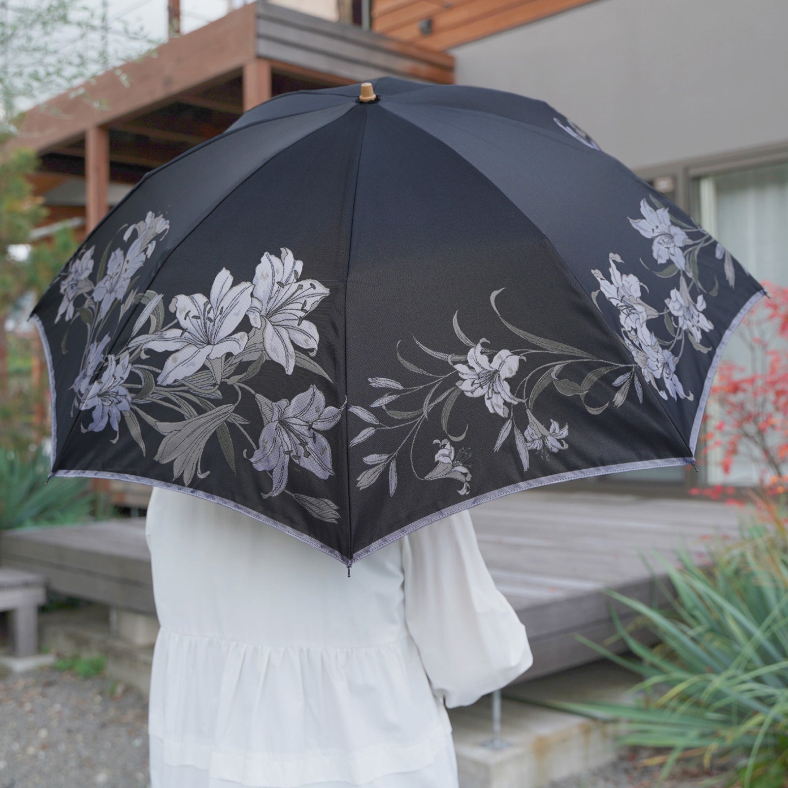 槇田商店 折りたたみ傘 日本製折りたたみ傘 晴雨兼用 メンズ | Tie ストライプ | 一生