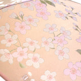 晴雨兼用　レディース　絵おり　桜　ピンク　長傘　生地アップ