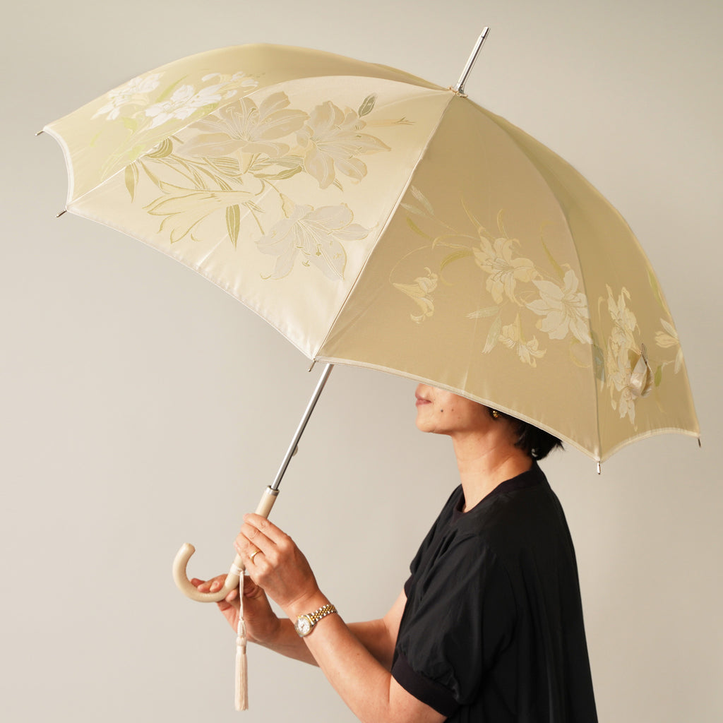 REONARD レオナール　花柄　文字ロゴいり　晴雨兼用長傘　かさ LEONARD レオナール 花柄文字ロゴ 一本傘 長傘 晴雨兼用 - メルカリ