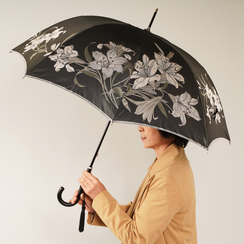 大人の上品さあふれるレディース長傘！晴雨兼用雨傘8本骨60cm
