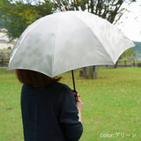 晴雨兼用折りたたみ傘　レディース　こもれび　ブナ　グリーン
