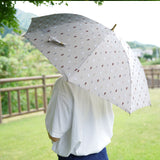 晴雨兼用日傘 feel.t 多色ボンボン ベージュ　多色ボンボン