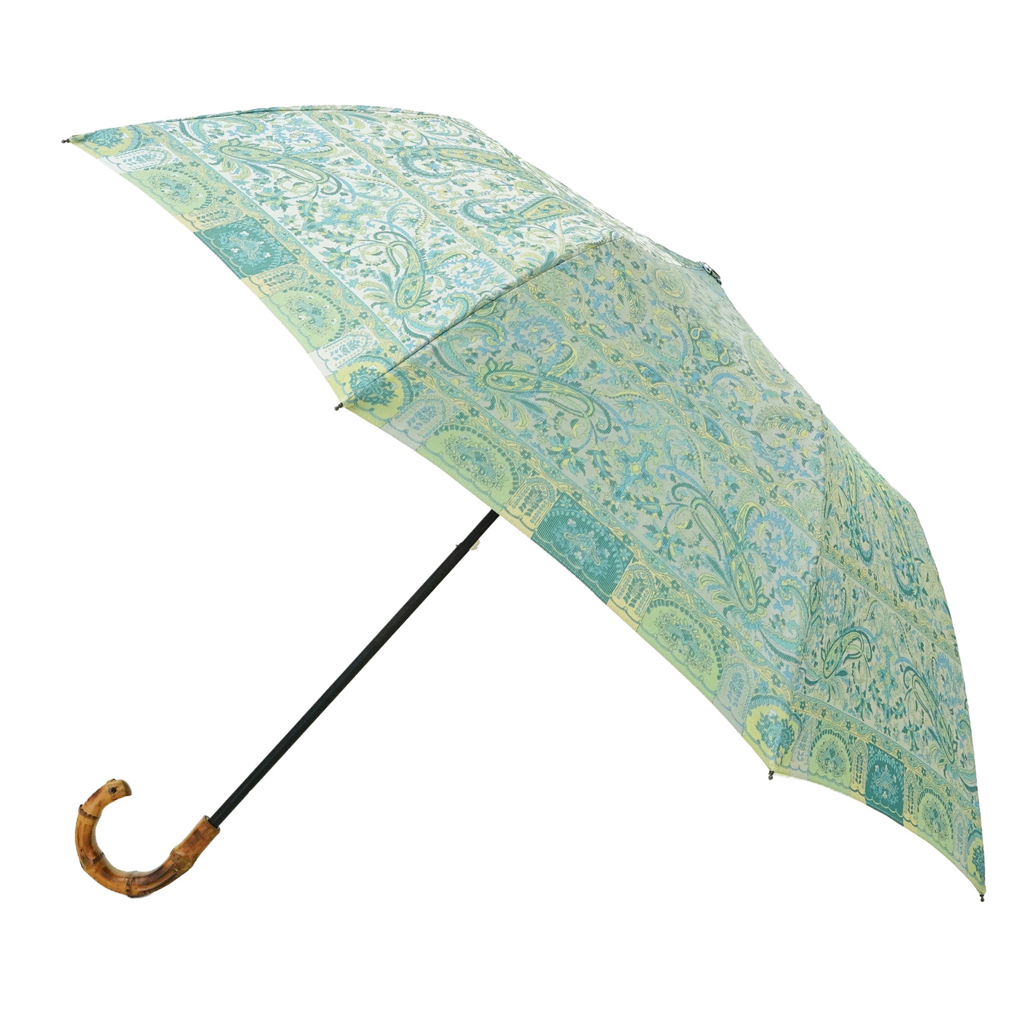 晴雨兼用折りたたみ傘　カシミール21　グリーン