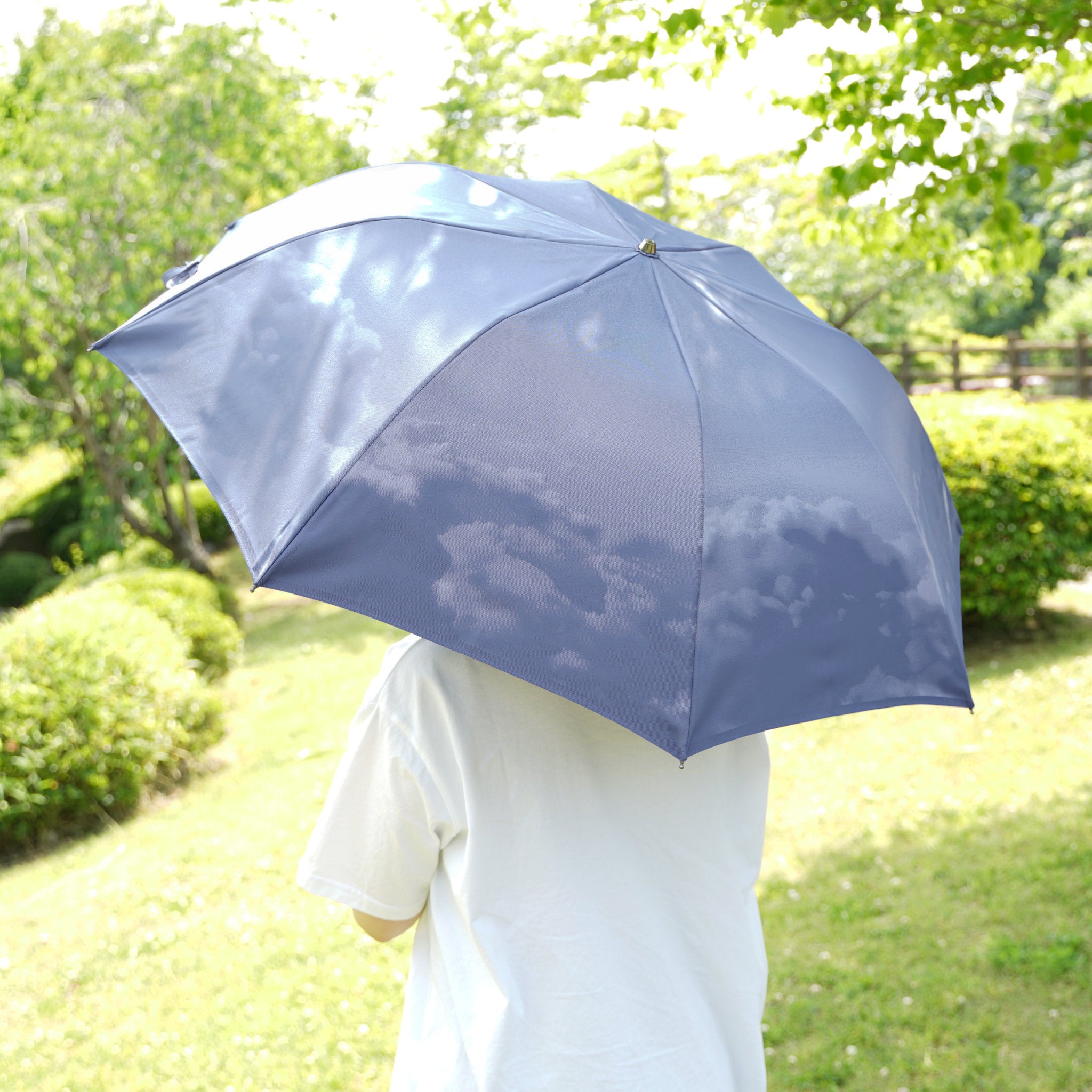 kazasu　折りたたみ傘　雲　使用イメージ