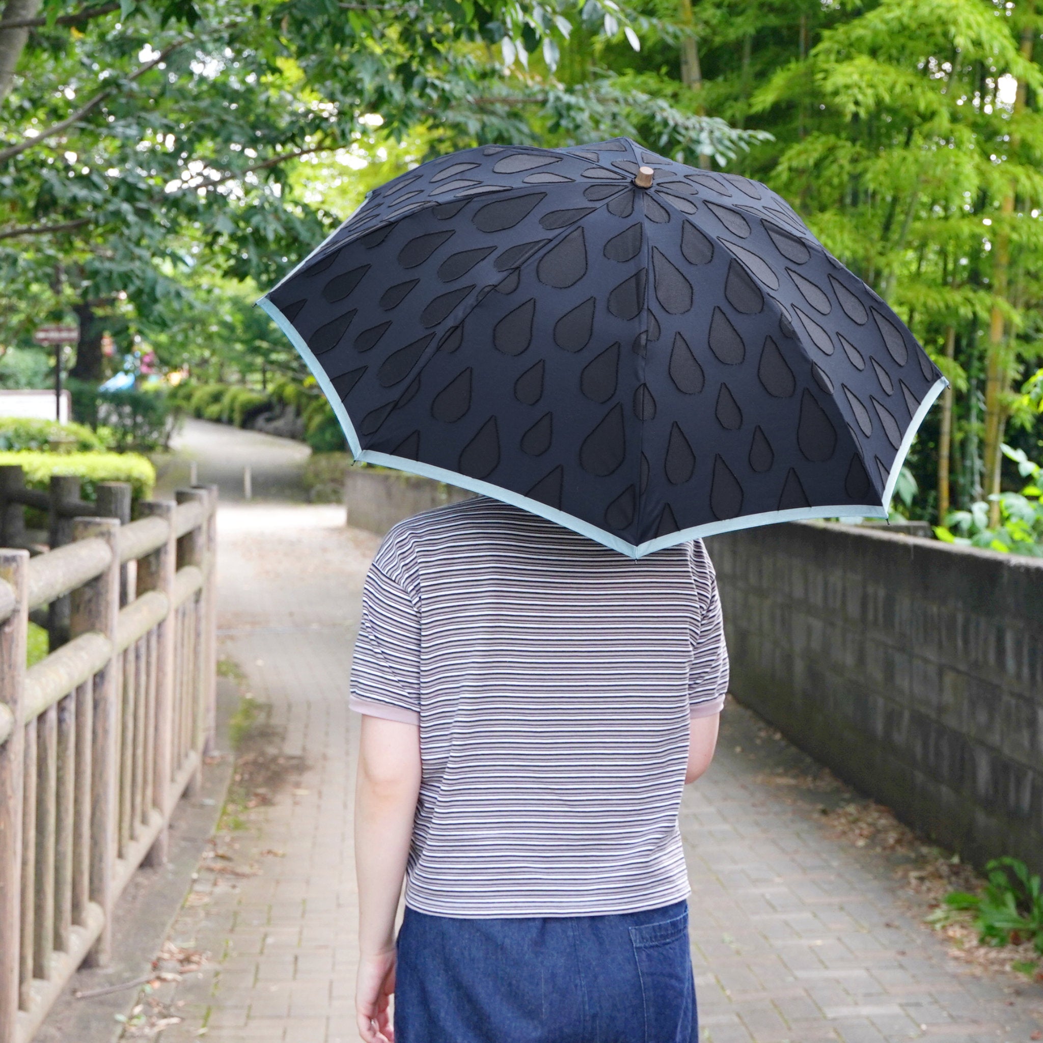 SHIZUKU　折りたたみ傘　使用イメージ