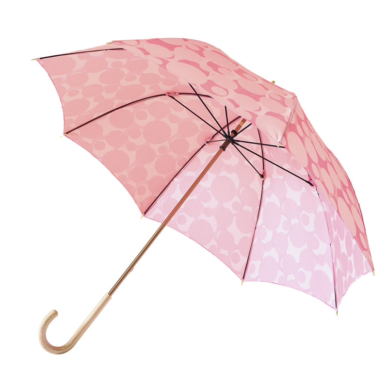 晴雨兼用　レディース　ノルディック　バブル　ピンク　長傘