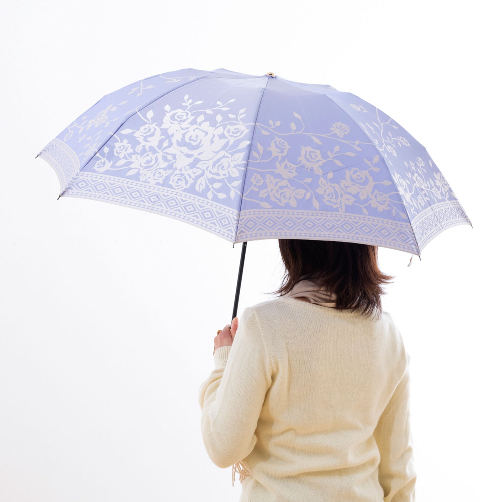 母の日にも人気のレディース折りたたみ傘！晴雨兼用雨傘8本骨55cm
