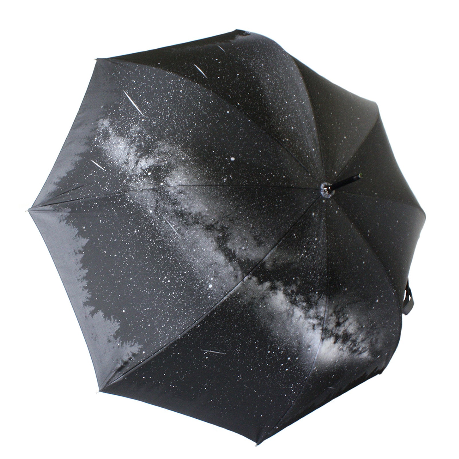 夏の星空を再現したレディース長傘！晴雨兼用雨傘8本骨60cm