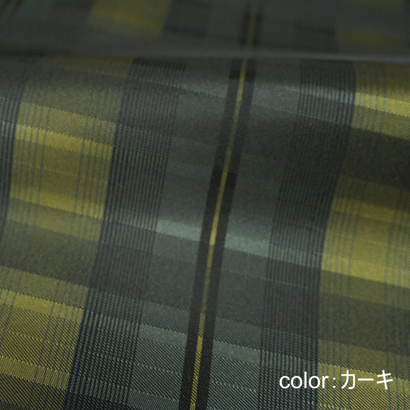 Shade check カーキ生地アップ