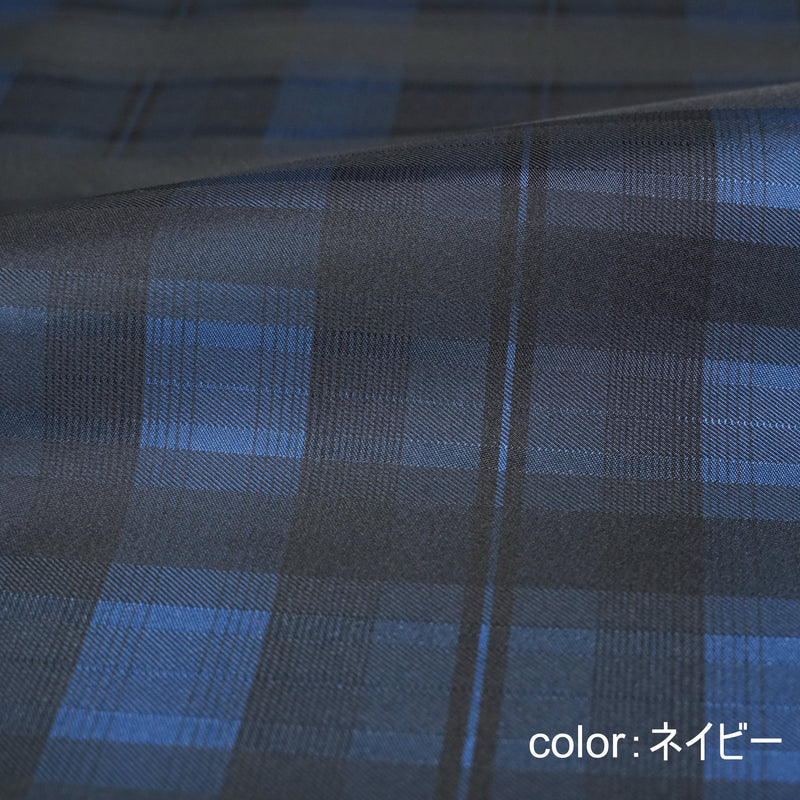 Shade check ネイビー生地アップ