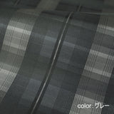 Shade check グレー生地アップ