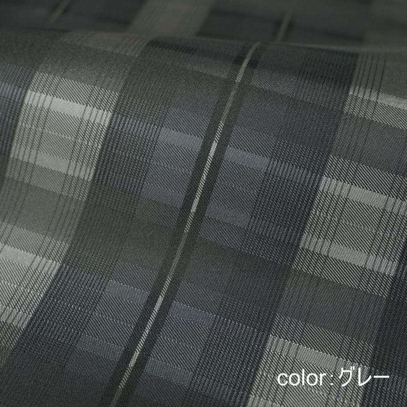 Shade check グレー生地アップ