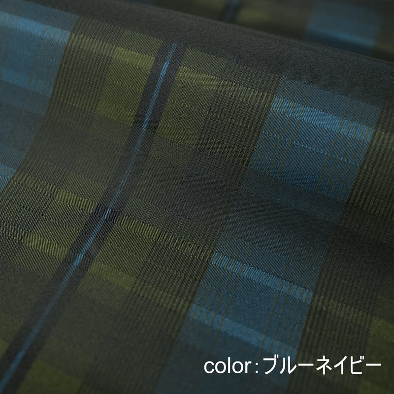 Shade check ブルーネイビー生地アップ
