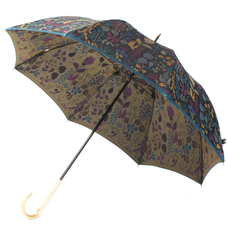 高級傘 槙田商店 長傘 バーバリウム ブルー 天然木 日本製 晴雨兼用 高級傘 槙田商店 長傘 バーバリウム ブルー 天然木 日本製 晴雨兼用 日本