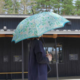 晴雨兼用　レディース　Stig L. HERBARIUM　ライムグリーン　長傘　使用イメージ